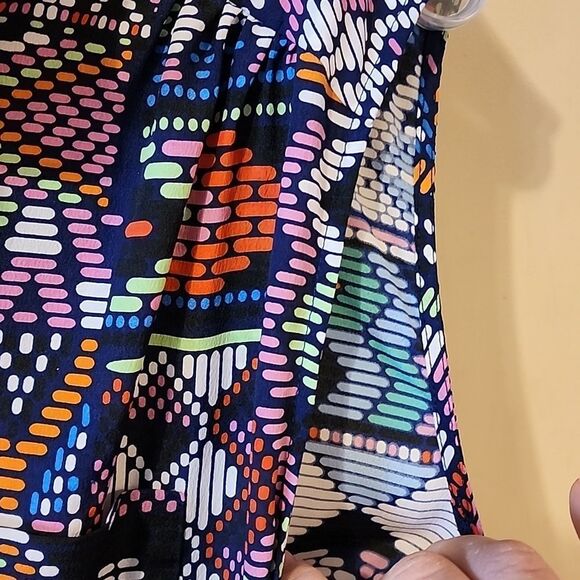 Mara Hoffman Multicolor Geometric Pattern Sleeveless Shorts Romper medium - Picture 3 of 9